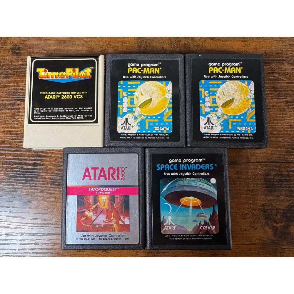 Atari 2600 Darth Vader Console Set- Games- Joysticks-‎ Original Matching Box